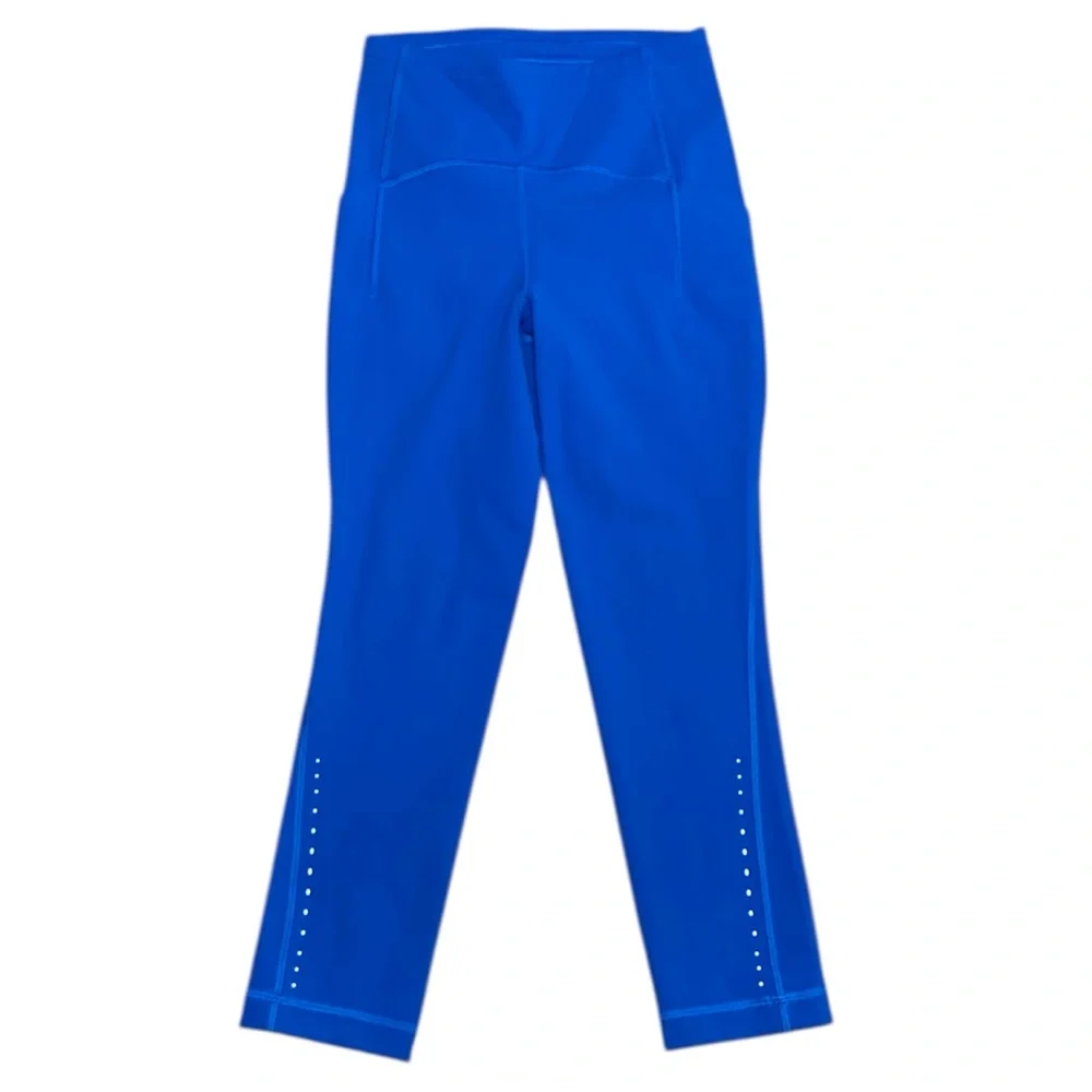Lululemon Athletica Swift Speed High-Rise Crop 21” Poolside Blue Leggings size 2 - Picture 2 of 14